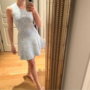 Blue & White A Line Dress